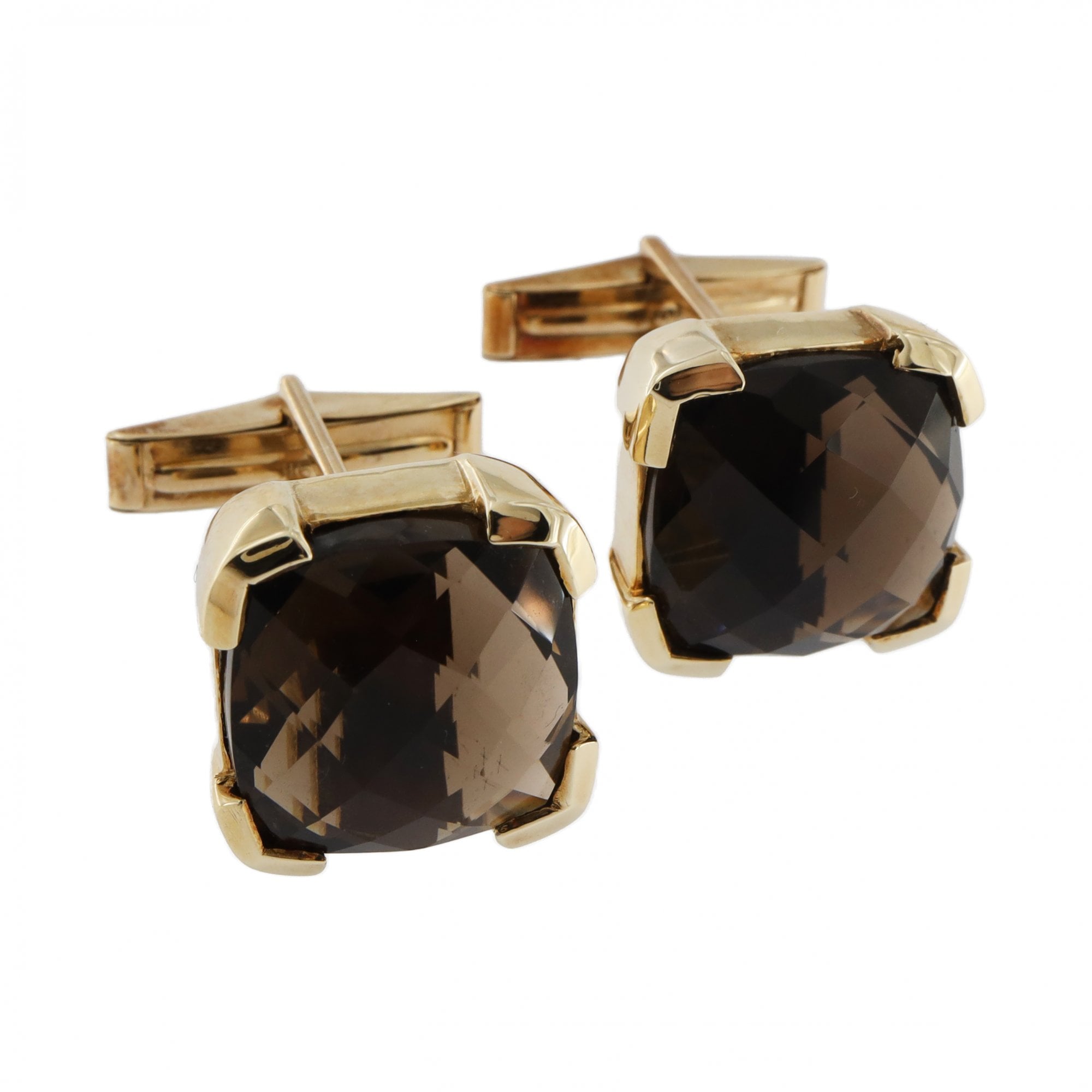9ct Yellow Gold Citrine Cufflinks