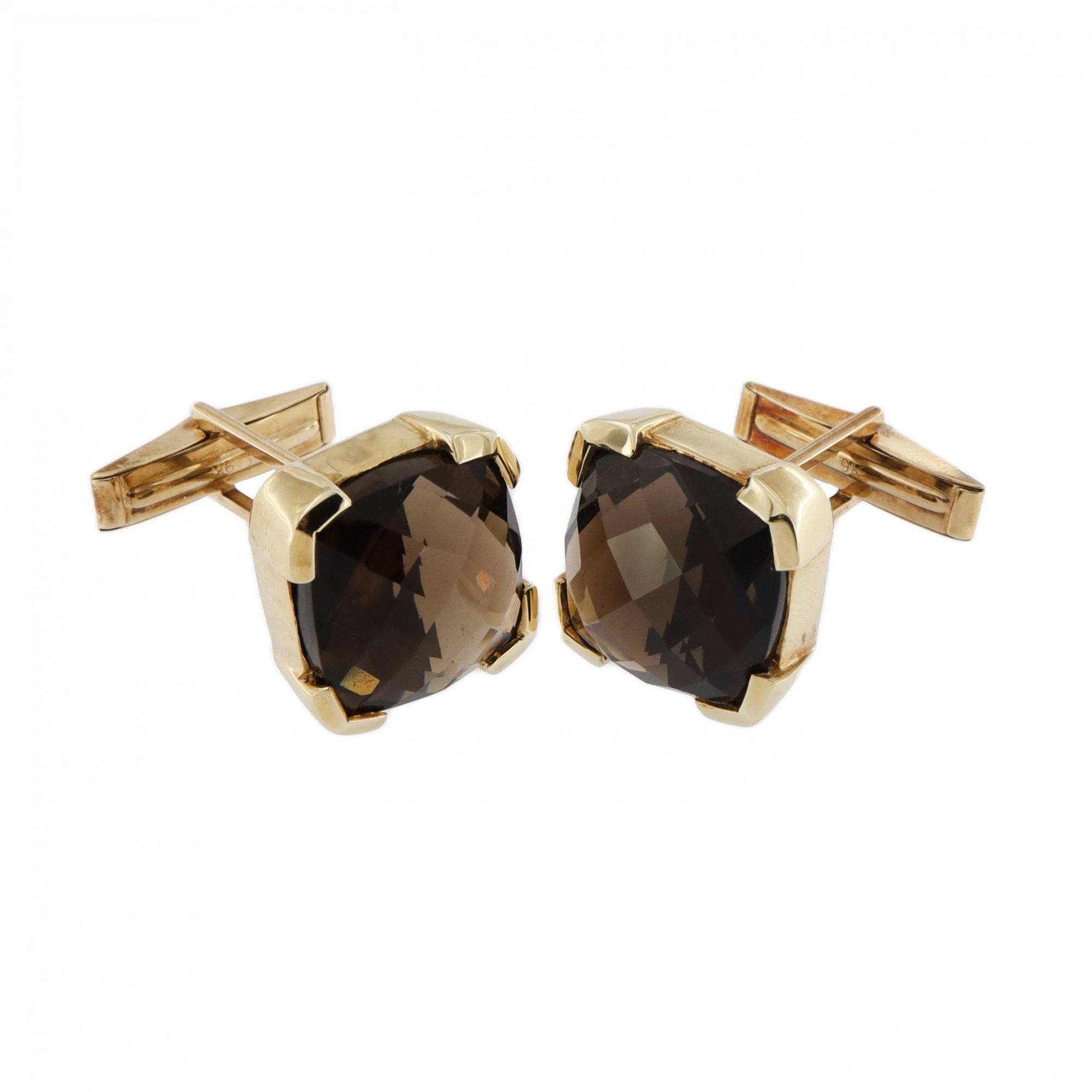 9ct Yellow Gold Citrine Cufflinks