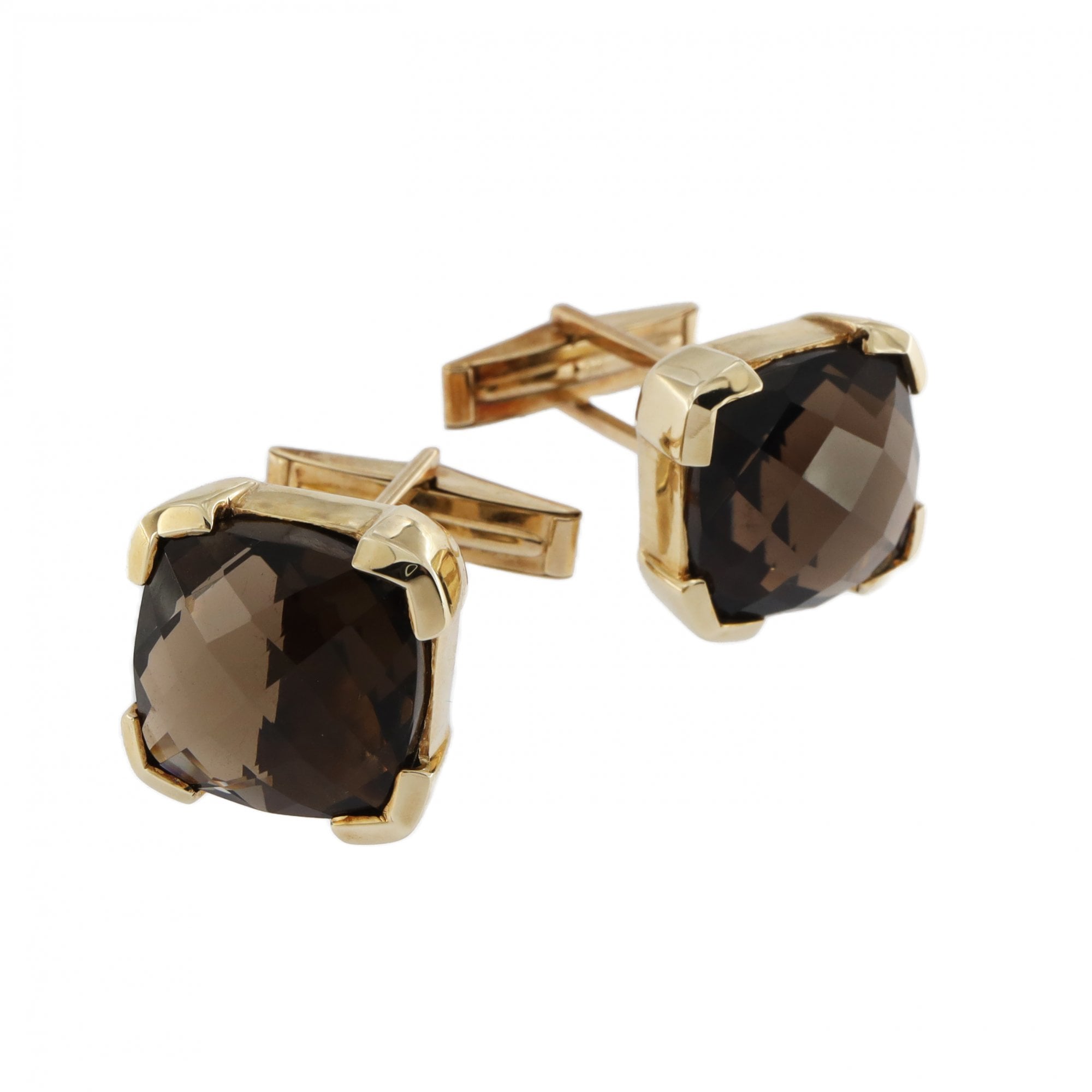 9ct Yellow Gold Citrine Cufflinks