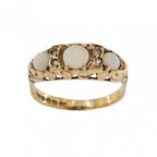 9ct Yellow Gold Opal 3 Stone  Ring