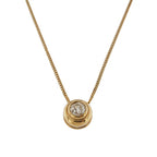 9ct Yellow Gold Diamond Pendant & Chain 0.25ct