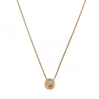 9ct Yellow Gold Diamond Pendant & Chain 0.25ct
