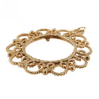 9ct Yellow Gold Sovereign Fancy Mount Pendant