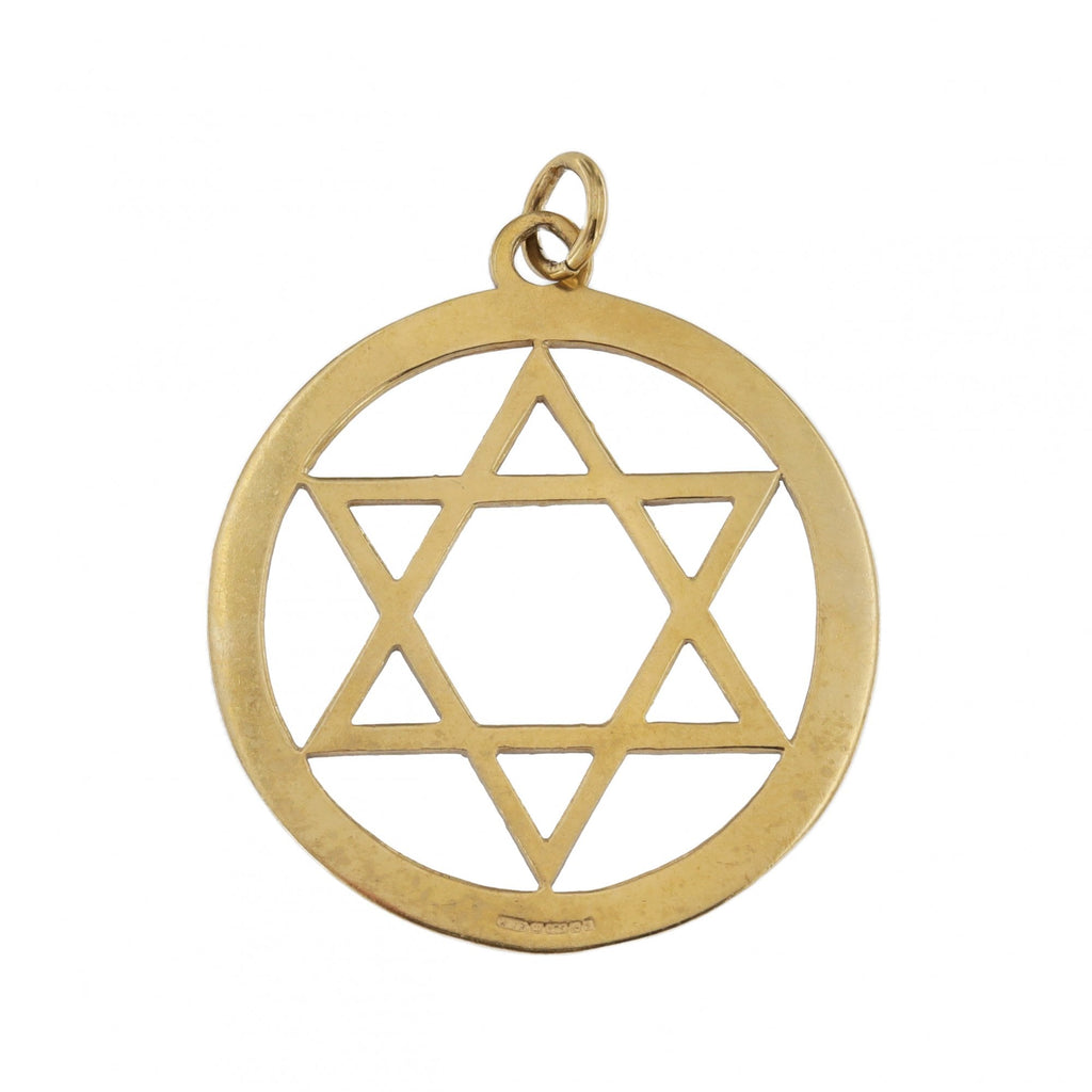 9ct Yellow Gold Star of David