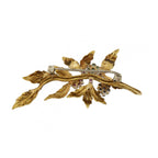 18ct White Gold Sapphire, Ruby & Emerald Brooch