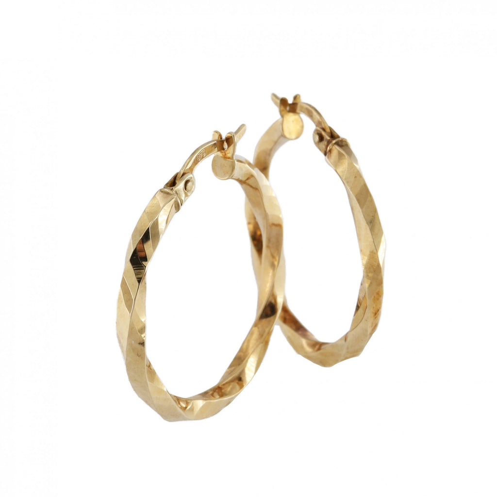 9ct Yellow Gold Hoop Earrings