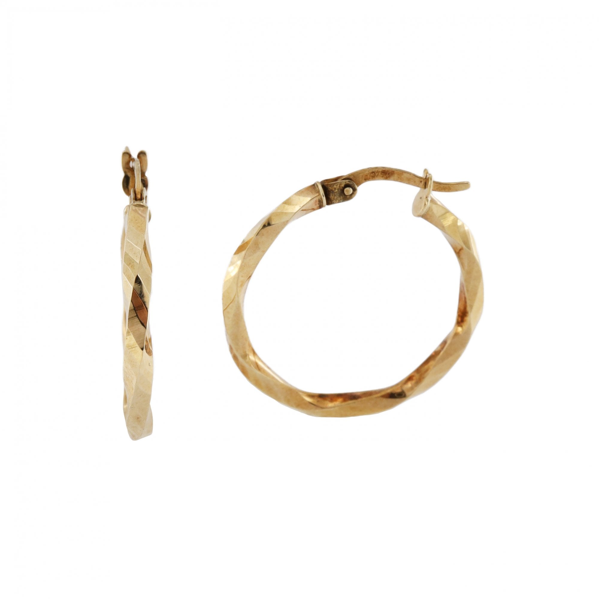 9ct Yellow Gold Hoop Earrings