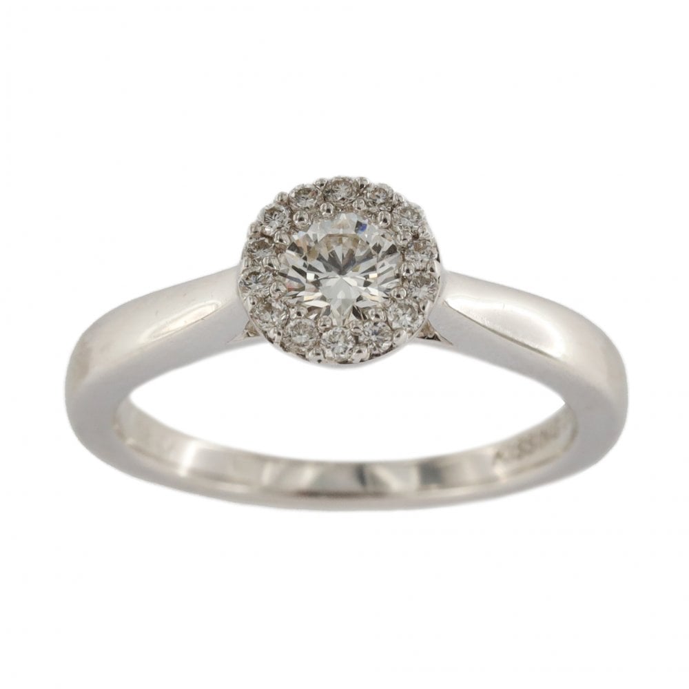 18ct White Gold  Diamond 0.33ct Cluster