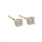 9ct Yellow Gold Diamond 0.30ct Stud Earrings