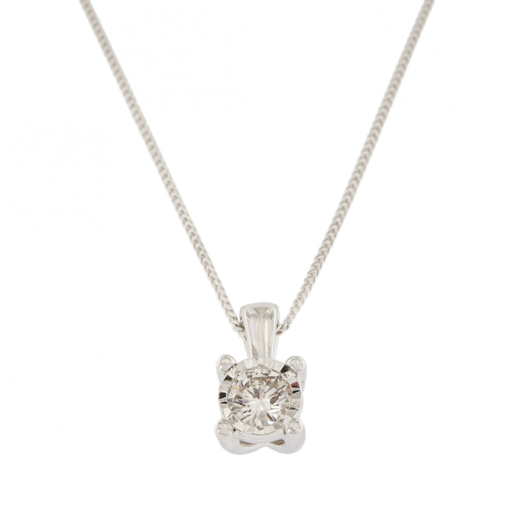 Platinum Diamond 0.25ct Pendant & Chain
