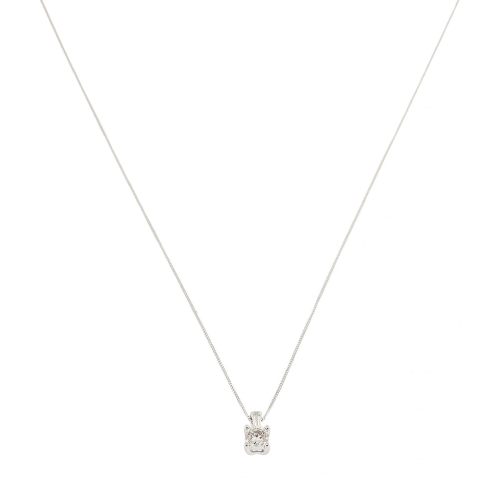 Platinum Diamond 0.25ct Pendant & Chain