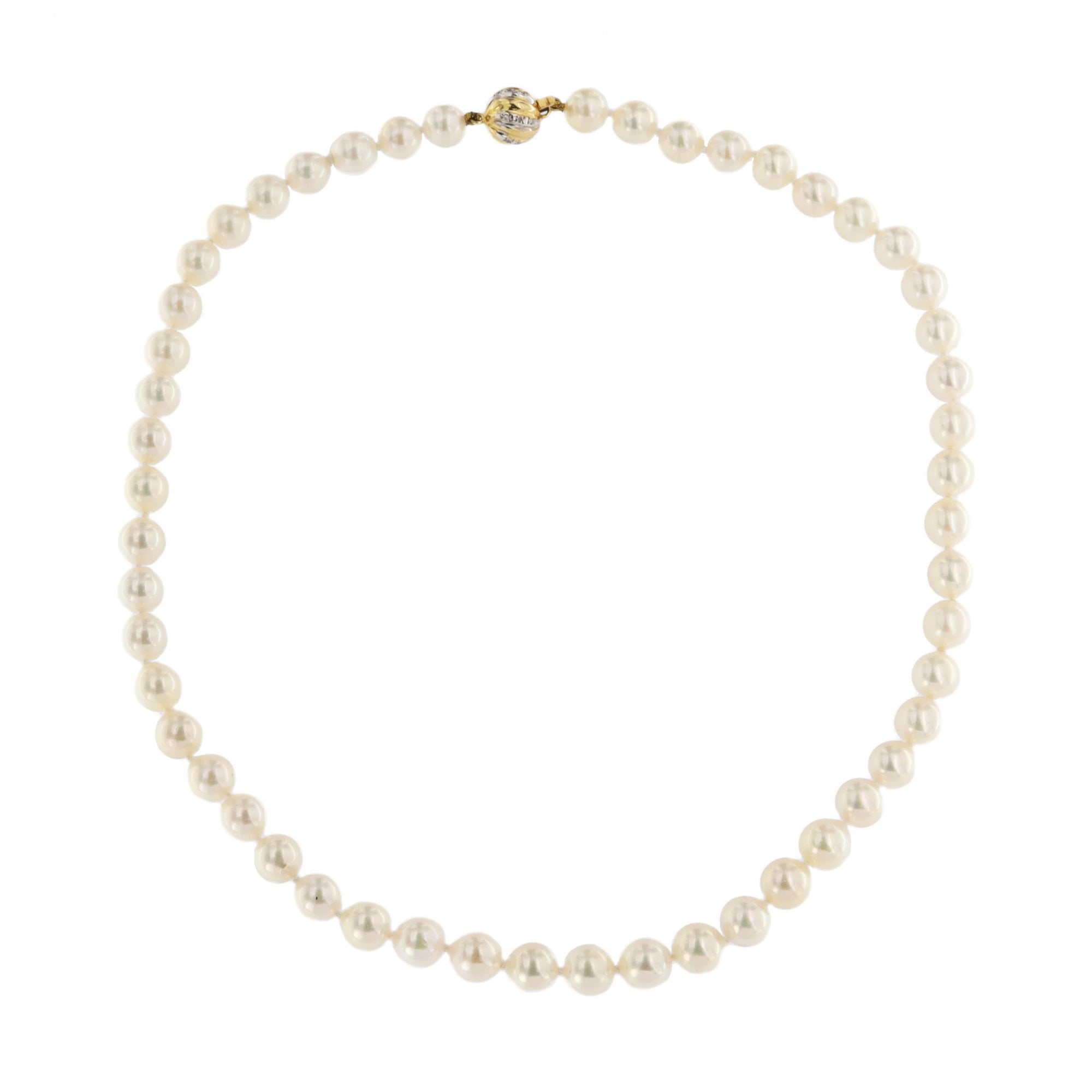 14ct Yellow Gold 7mm Cultured Pearls