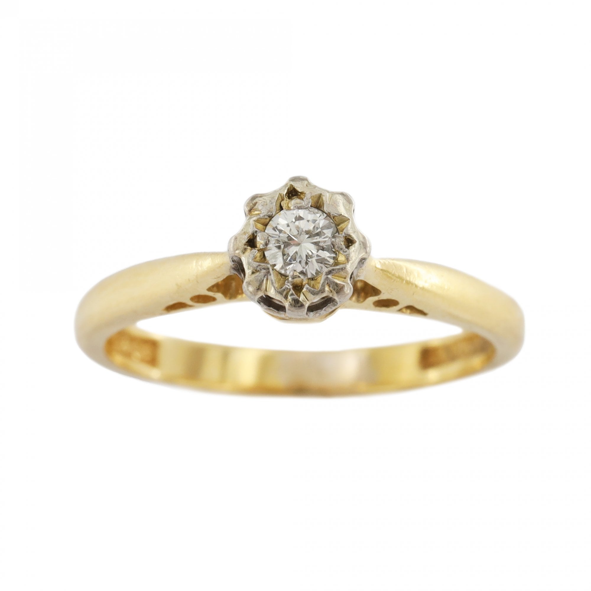 18ct Diamond 0.10ct Single Stone Ring