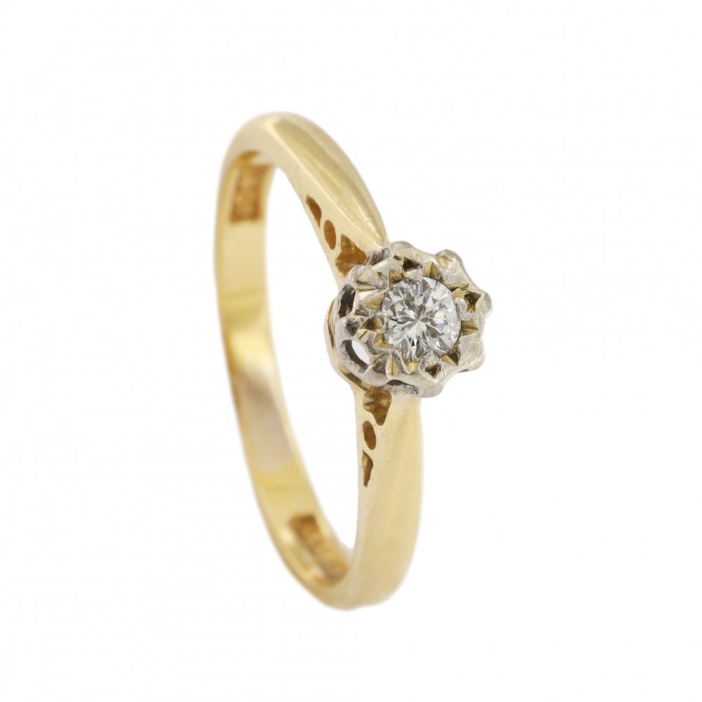 18ct Diamond 0.10ct Single Stone Ring