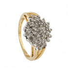 18ct Yellow Gold Diamond 0.50ct Cluster Ring