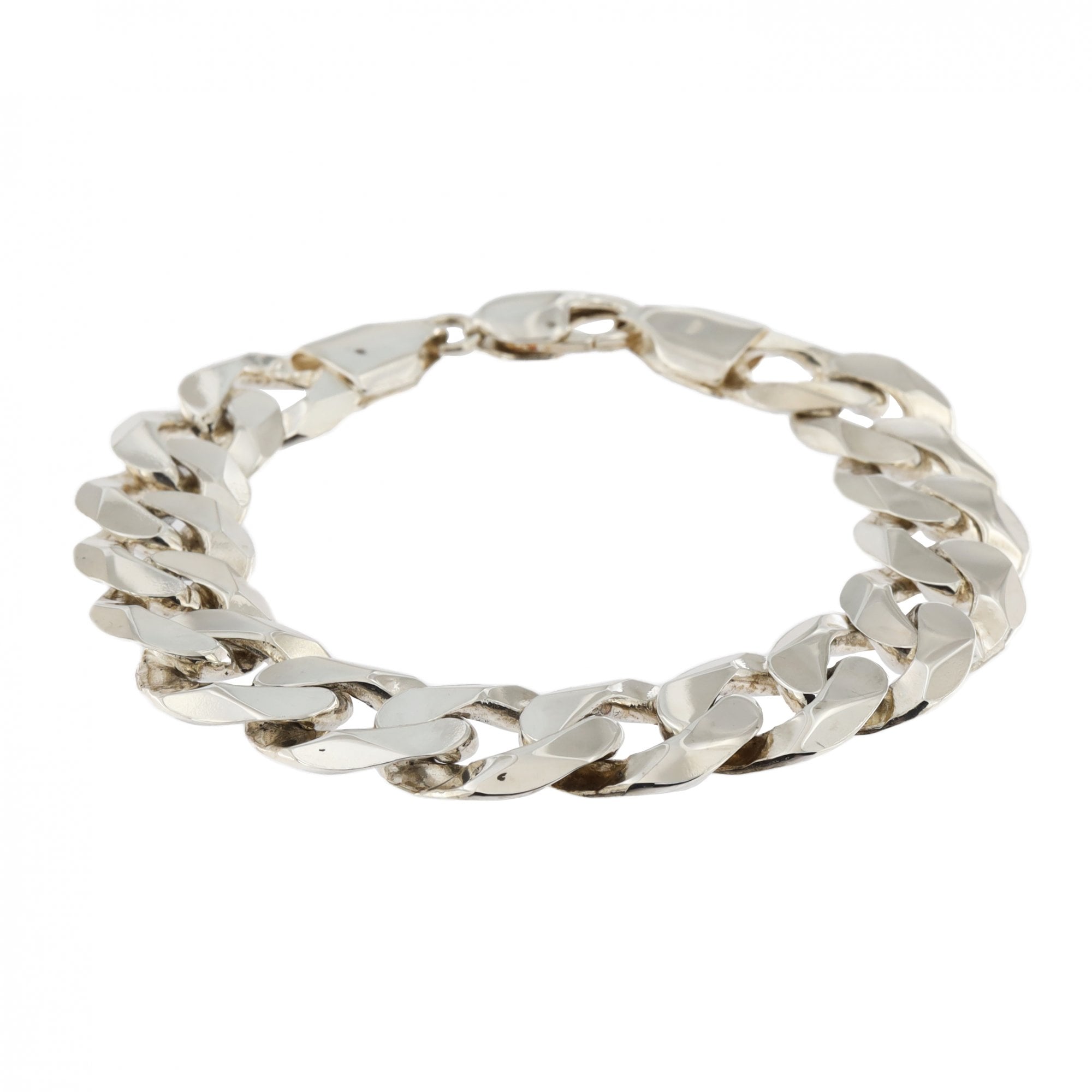 Sterling Silver Curb Bracelet 8.5"