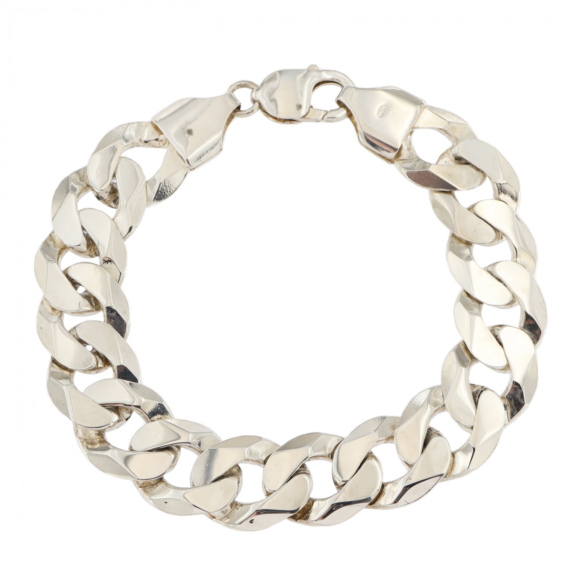 Sterling Silver Curb Bracelet 8.5"