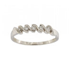 18ct White Gold 5 Stone Diamond 1/2 Eternity Ring