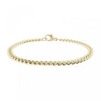 9ct Yellow Gold Curb Chain 7"