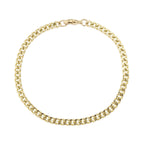 9ct Yellow Gold Curb Chain 7"