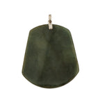 Silver Jade Ship Pendant