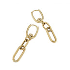 9ct Yellow Gold Chain Link Drop Earrings