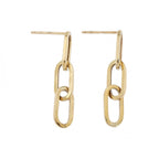 9ct Yellow Gold Chain Drop Earrings