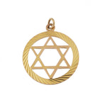 9ct Yellow Gold Star of David Pendant