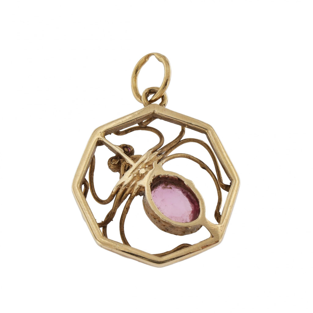 9ct Yellow Gold Multicoloured Stone Pendant