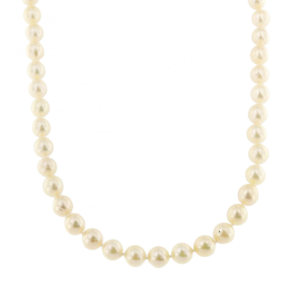 9ct Yellow Gold Pearl Necklace 8.5mm 20"