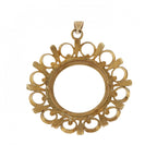 9ct Yellow Gold Full Sovereign Mount Pendant