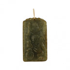 9ct Yellow Gold Jade God Pendant