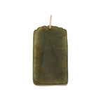 9ct Yellow Gold Jade God Pendant