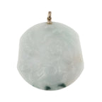 Silver White Jade Fishing Pendant