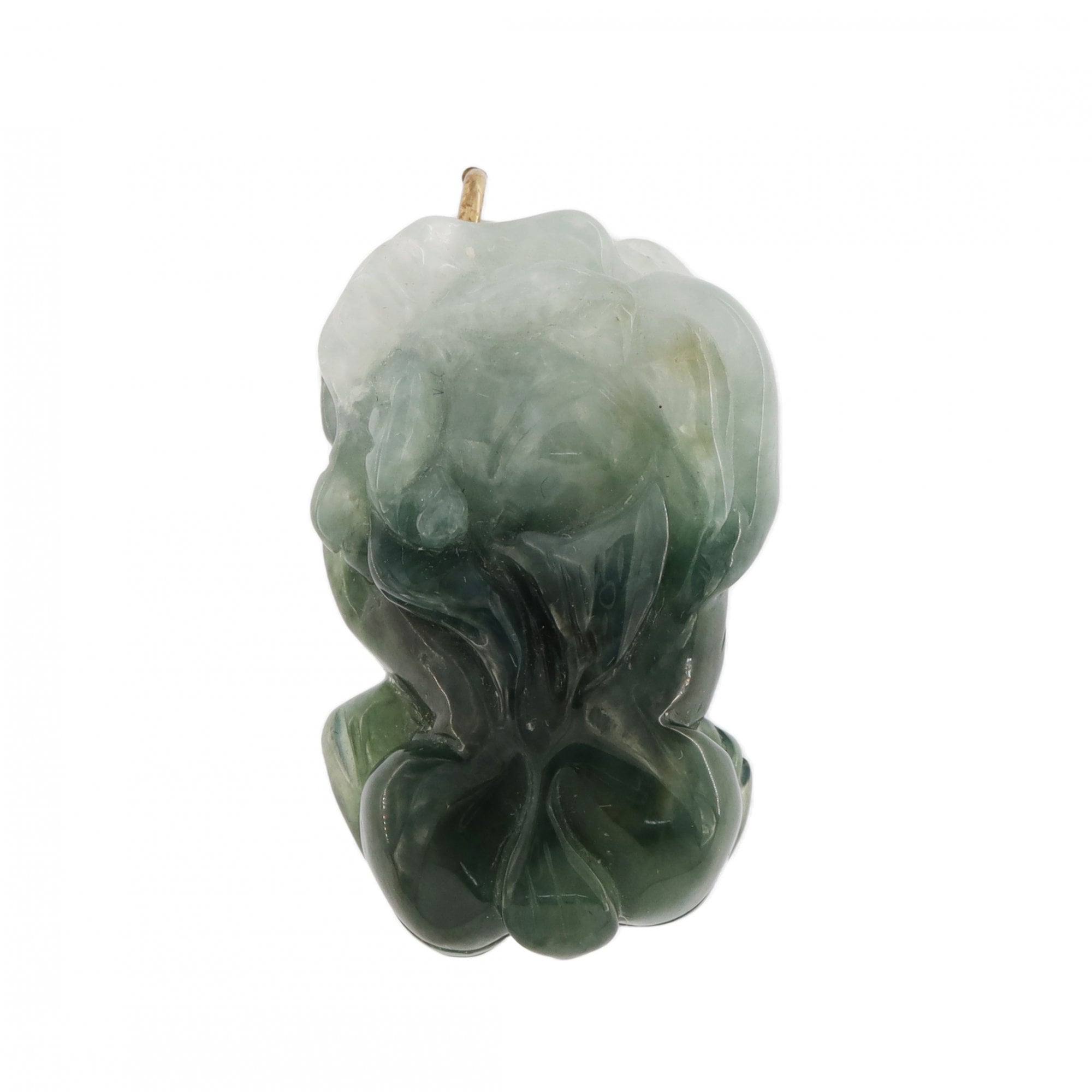 9ct Yellow Gold Jade Pendant