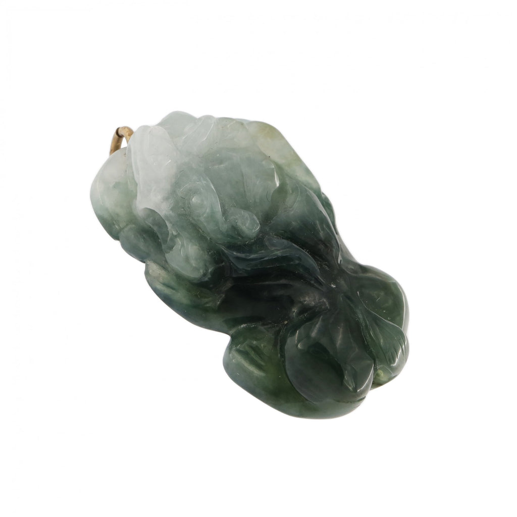 9ct Yellow Gold Jade Pendant