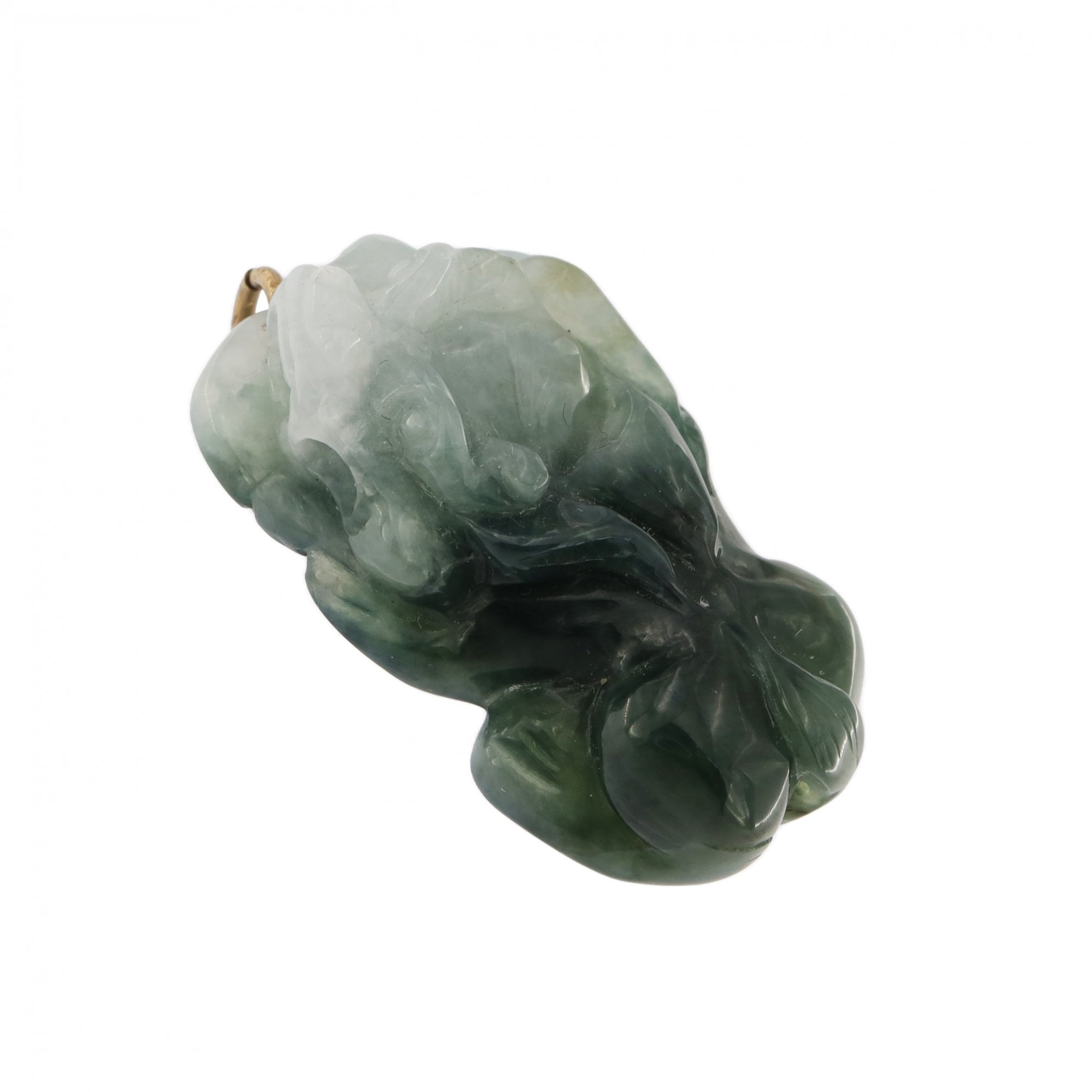 9ct Yellow Gold Jade Pendant