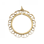 9ct Yellow Gold Full Sovereign Mount Pendant