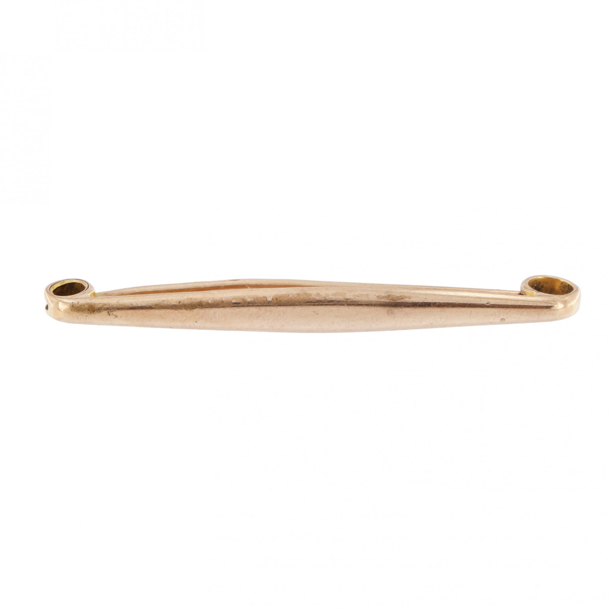 9ct Yellow Gold Bar Brooch Chester