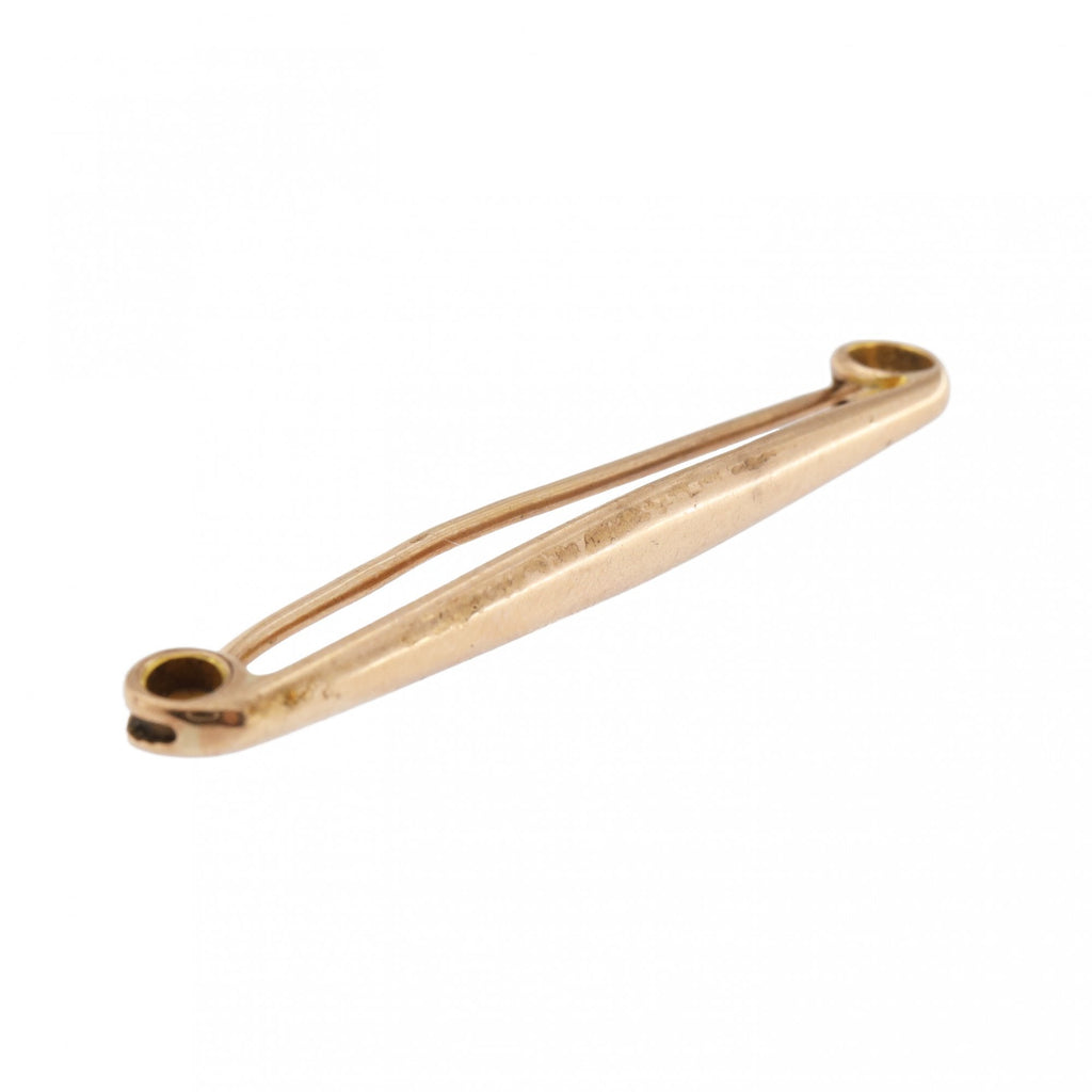 9ct Yellow Gold Bar Brooch Chester