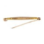 9ct Yellow Gold Bar Brooch Chester