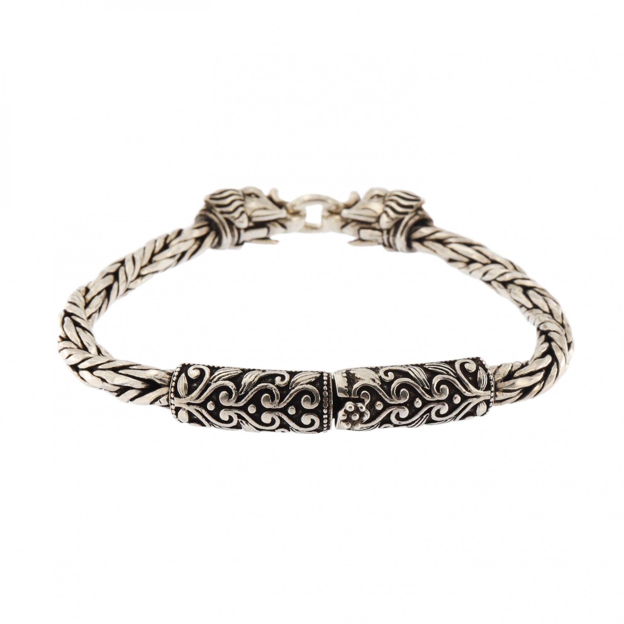 925 Stamped Silver Elephant Bangle