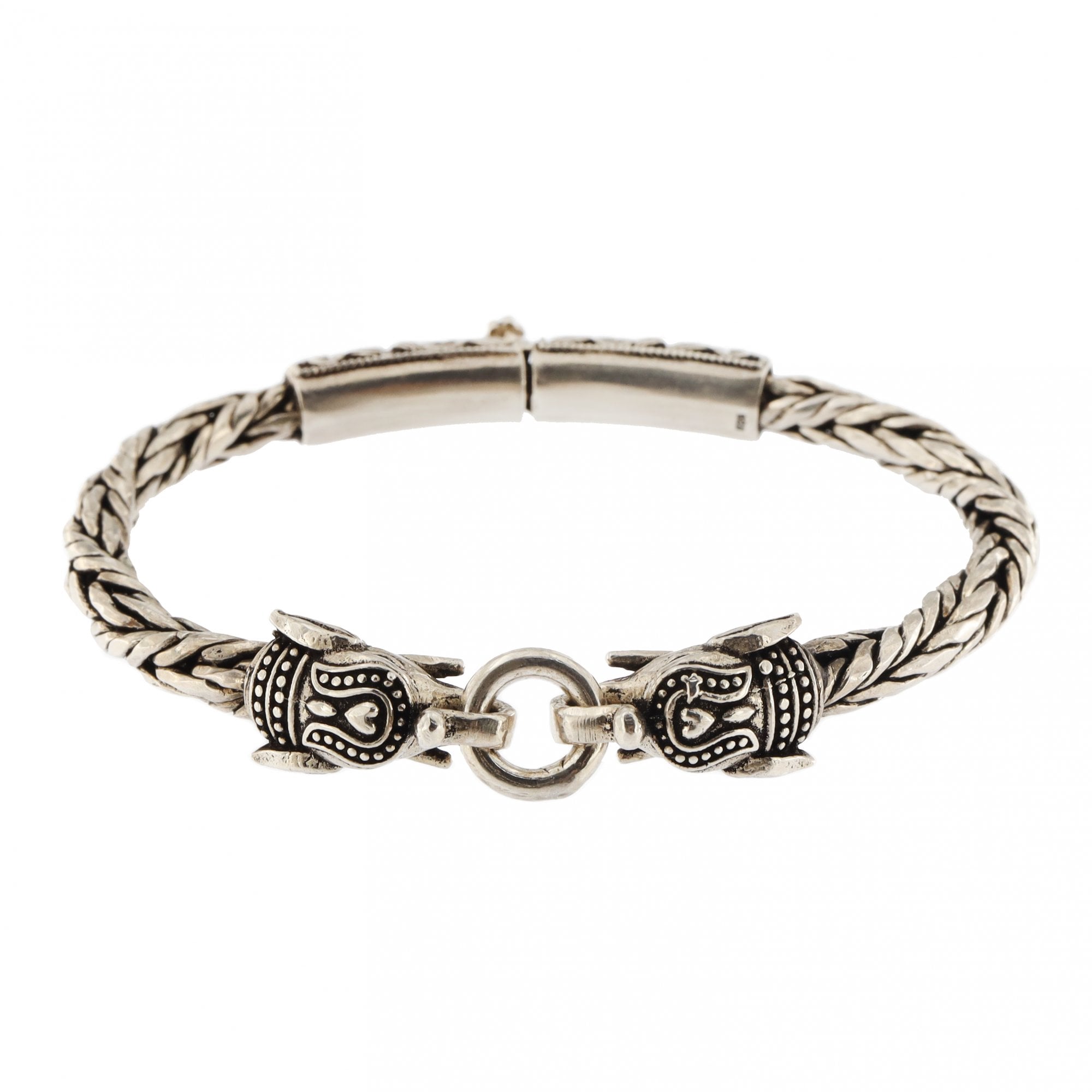 925 Stamped Silver Elephant Bangle