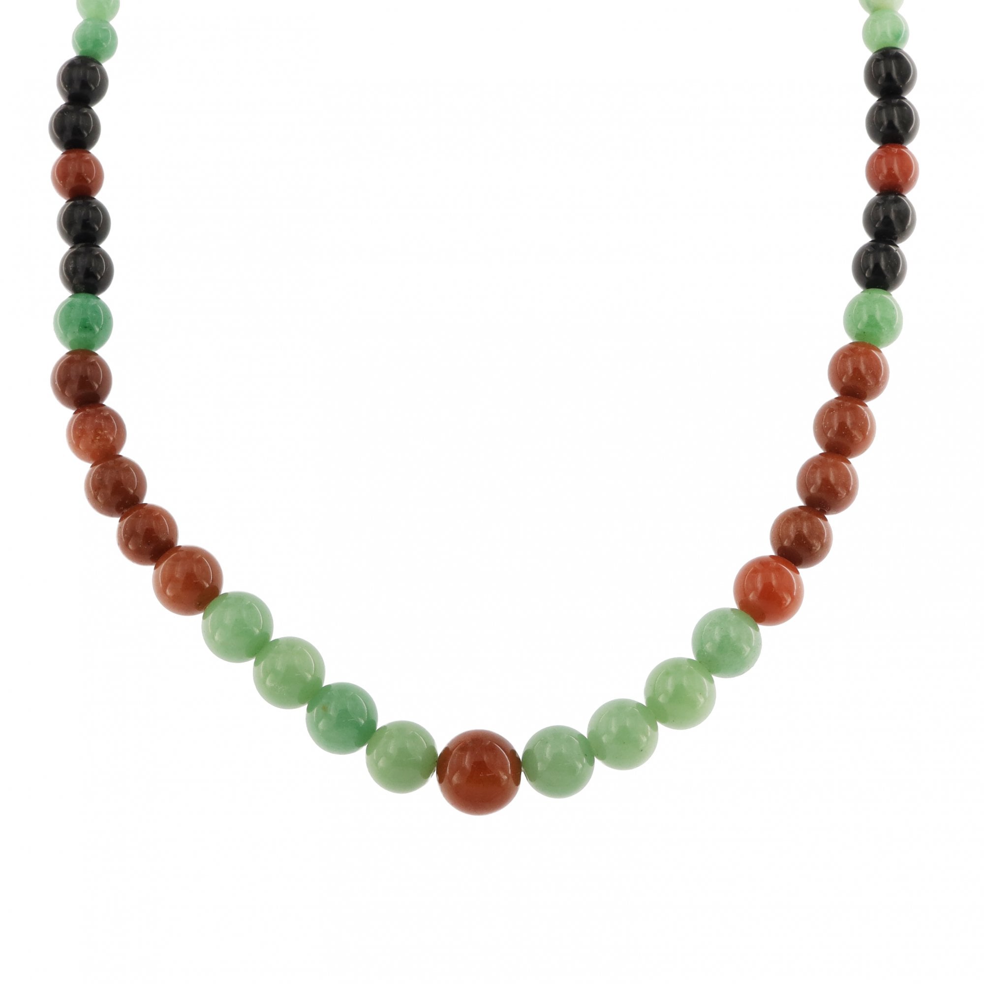 Mixed Jade Beads 20"