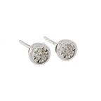 9ct White Gold Diamond 0.17ct Stud Earrings