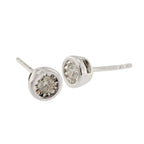 9ct White Gold Diamond 0.17ct Stud Earrings