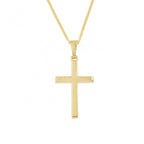 9ct Yellow Gold Cross Pendant & Chain