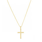 9ct Yellow Gold Cross Pendant & Chain