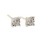 9ct Yellow Gold Diamond 0.25ct Stud Earrings