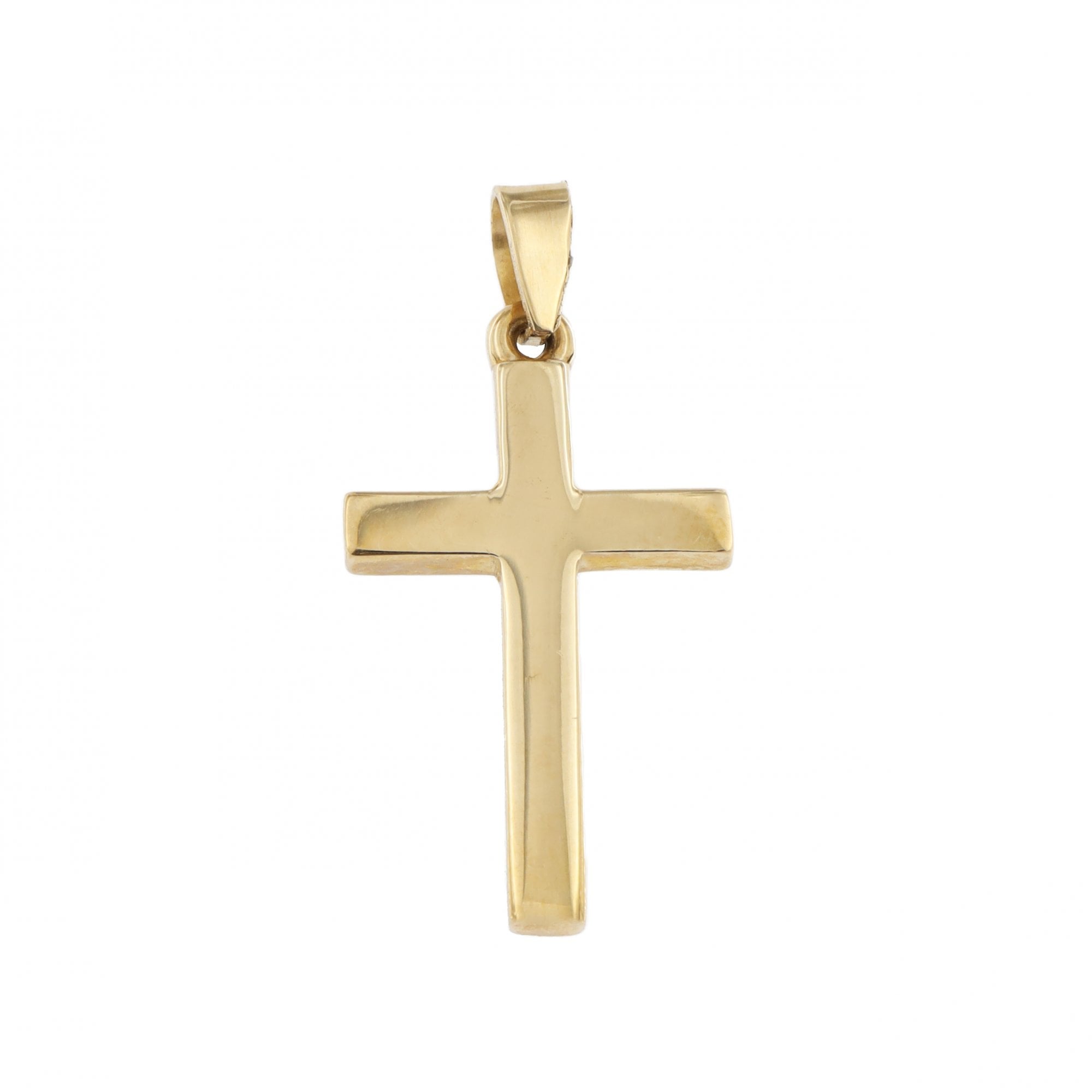 9ct Yellow Gold Heavy Cross & Chain